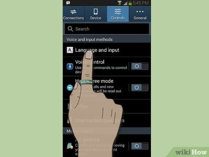 Modificarea limbii pe intrarea vocală a tastaturii Android