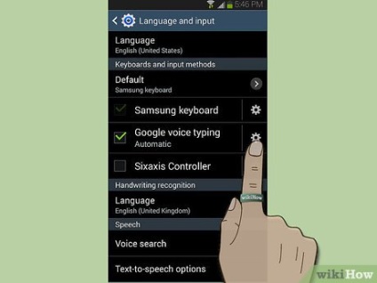 Modificarea limbii pe intrarea vocală a tastaturii Android