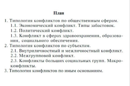 Cât de corect să aranjezi liste în texte, competent în limba rusă