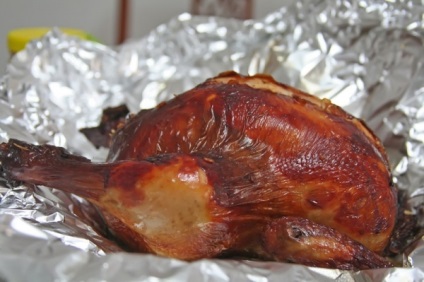 Főzni csirke kemencében sült recept egy fotó