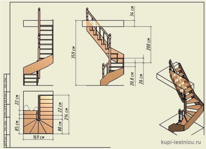 Cum sa faci o scara din lemn cu mainile tale, cu un calcul al costurilor foto si a preturilor materialelor