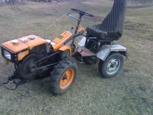 Cum sa faci un mini tractor cu mainile tale dintr-un motoblock si un desen