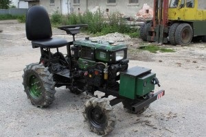 Cum sa faci un mini tractor cu mainile tale dintr-un motoblock si un desen