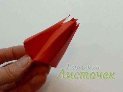 Hogyan készítsünk egy papír tulipán, levél