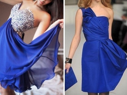 Как да изберем рокля в сини тонове и с каква комбинация - тайни стил
