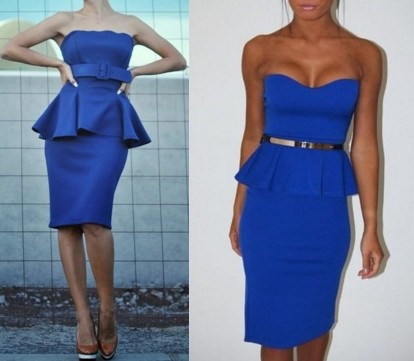Как да изберем рокля в сини тонове и с каква комбинация - тайни стил