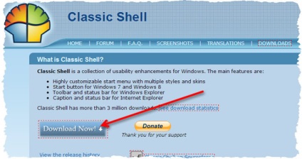 Hogyan lehet visszaállítani a „start» ablakok - add Classic Shell