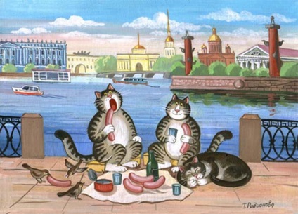 Feline szerenád macskák Petersburg