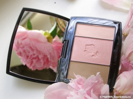 Lancome blush paletă subtilă 3 solo pudră blusher sculpt-blush-highlight, umbra 01 trandafir