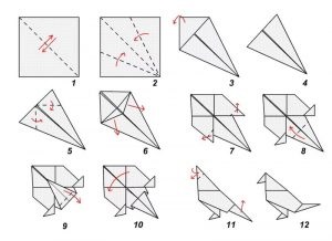 Cursuri de masterat pe asamblarea porumbeilor origami în diferite moduri