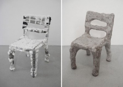 Mobilier din machete de papier din philipp aduatz