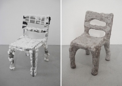 Mobilier din papier-mâché de la realizare la idee