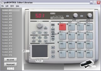 Midi-controler korg padkontrol