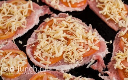 Hús iparosok gombával - lépésről lépésre recept fotók