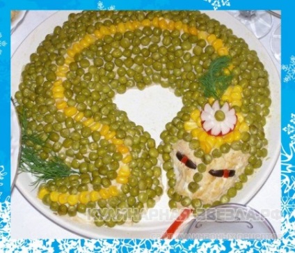 Mai multe feluri de șarpe de salată de Anul Nou - o stea culinară - pentru rețete de femei pentru gătit
