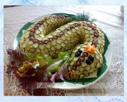 Mai multe feluri de șarpe de salată de Anul Nou - o stea culinară - pentru femei, rețete pentru tot