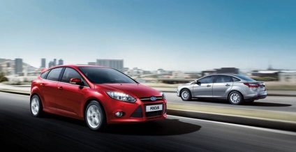 Rularea unui nou automobil Ford Focus