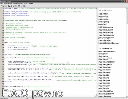 Site-ul oficial pawno ca html și php
