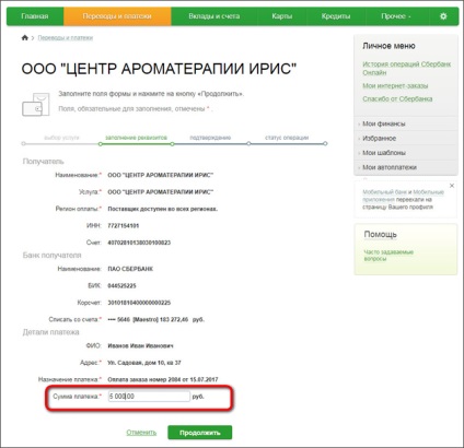 Plata pentru comenzi online