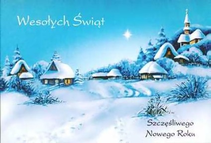 Felicitări pentru Crăciun în poloneză