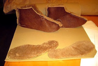 Pantofi simpli din piele de oaie