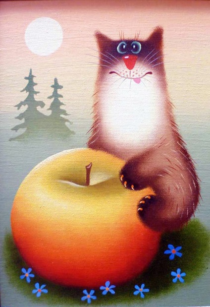 Publicarea în pisici de păpădie), artistul Alexander Zotov, 