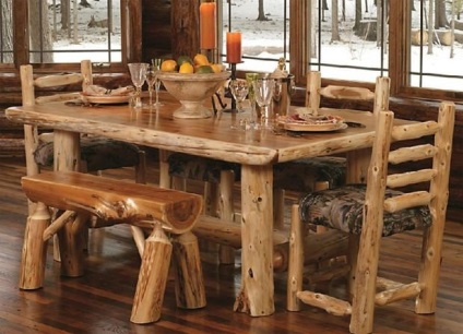 Stil rustic în ideile de fotografie interioară de finisare și mobilier în stil rustic