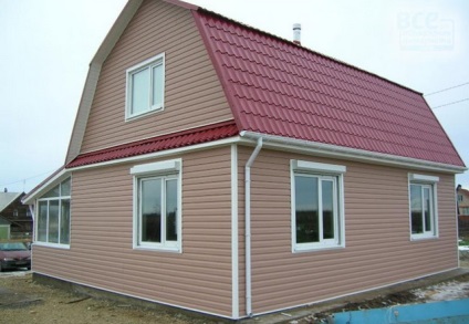 Siding - culori, eșantioane de case din lemn în diferite culori