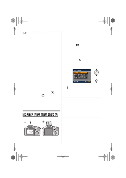 Fotografiere cu blițul încorporat, instrucțiuni de operare panasonic dmc-fz18, pagina 43