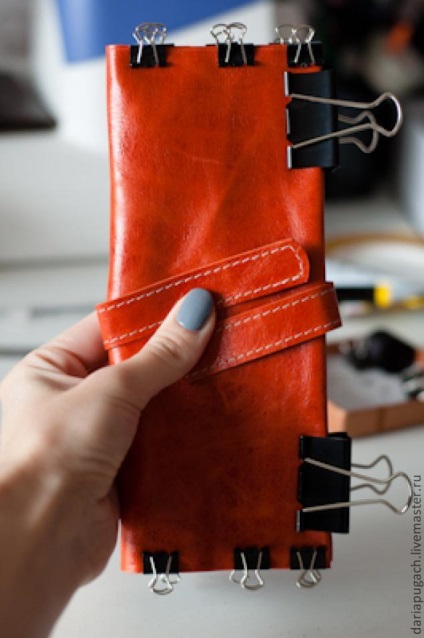 Varrni egy pénztárca bőrből készült - Fair Masters - kézzel készített, kézzel készített