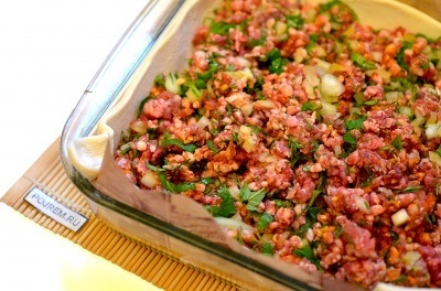 Puff pite hússal - lépésről lépésre recept, hogyan kell főzni fotókkal