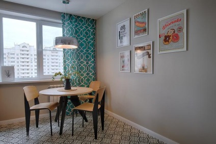 Apartament modern cu mobilier în stil retro în Moscova