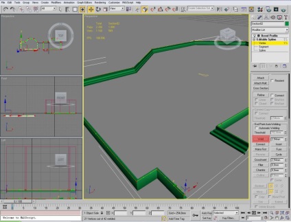 Létrehozása lambéria vagy díszlécek 3d max