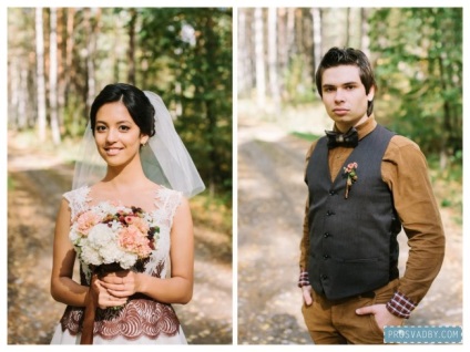 Esküvői stílus és a retro film Alexander és Vlagyimir sosiso4naya