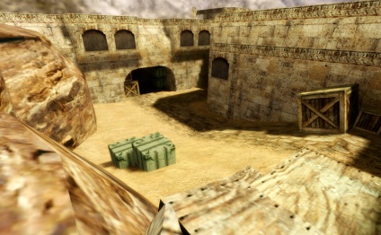 Taktikai játék mindkét csapat a térképen de_dust2