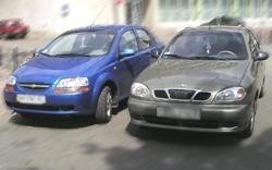 Încercați unitatea daewoo lanos chevrolet aveo împotriva daewoo lanos