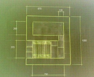 Cuptor cu trei laturi de construcție simplificată