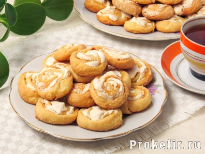 Cottage Cookies brânză - Rosettes - - Rețetă cu fotografie pe Kefir (4 rețete)