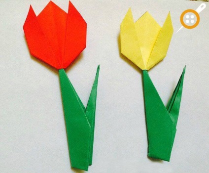Tulipán papírból how-to - megteremti vİdeolu nátronpapír tulipán