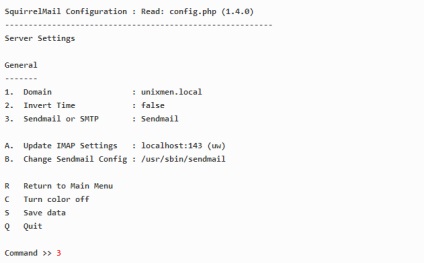 Instalarea serverului de postfix, dovecot și squirrelmail în centuri