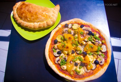 Vegetáriánus pizza zöldség, jobb étel