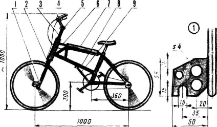 Bicicleta pentru constructorul de modele