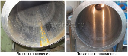 Restaurarea cilindrilor hidraulici împotriva zgârieturilor și zgârieturilor la Moscova, hidrotehnică