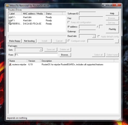 Restaurarea echipamentelor bazate pe routeros mikrotik folosind instrumentul netinstall