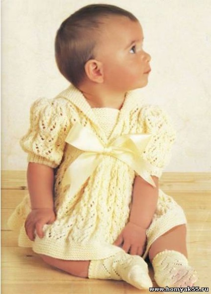 Rochie tricotata de culoare lamaie