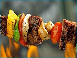 Fry kebab shish