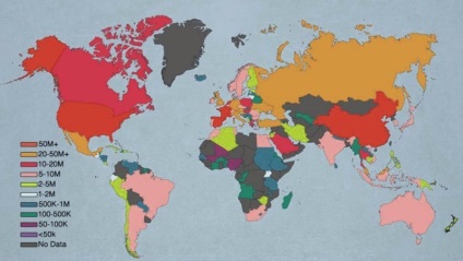 17 hărți uimitoare care vă vor ajuta să priviți lumea într-un mod nou! (17 poze)