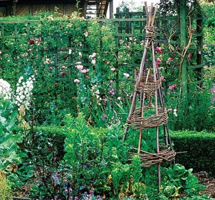 Aranjament grădină decorative peisaj într-o curte privată