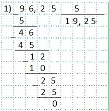 Decimal diviziune cu un număr natural