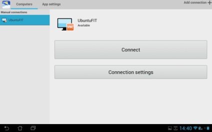 Controlul de la distanță al ubuntu de pe tabletă în Android, sau cu un pas de la birou,